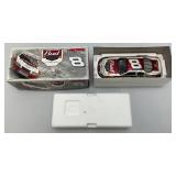 Misc. NASCAR 1:24 Scale Die Cast Stock Cars Kevin Harvick Clear Stock Car & Dale Jr. Born On Date 17 Feb. 2005 in Original Boxes