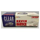Misc. NASCAR 1:24 Scale Die Cast Stock Cars Kevin Harvick Clear Stock Car & Dale Jr. Born On Date 17 Feb. 2005 in Original Boxes