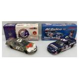 Misc. NASCAR 1:24 Scale Die Cast Stock Cars Kevin Harvick & Dale Jr. Clear Stock Car in Original Boxes