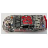 Misc. NASCAR 1:24 Scale Die Cast Stock Cars Kevin Harvick Clear Stock Car & Dale Jr. Born On Date 17 Feb. 2005 in Original Boxes