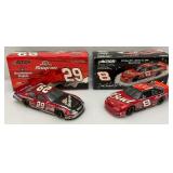 Misc. NASCAR 1:24 Scale Die Cast Stock Cars Kevin Harvick & Dale Jr. in Original Boxes