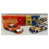 Misc. NASCAR 1:24 Scale Die Cast Stock Cars Kevin Harvick & Dale Jr. in Original Boxes