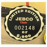 Vintage Limited Edition of 2148/ 5,000 11" x 23" Jebco NASCAR Busch Series "DALE EARNHARDT JR." Epoxy Clock