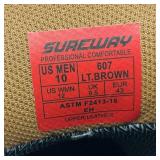 SUREWAY Light Brown Full-Grain Leather GOODYEAR Welt Construction Slip/Oil/Acid Resistant Work Boot (New In Box) Size US Mens 10