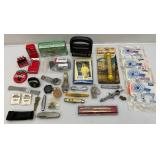 Misc. Vintage Collectibles Including Coca Cola, Pocket Knives, Watch and More