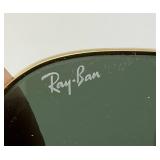 Est. $225.00 - $500.00 Vintage B & L RAY-BAN Aviator Sunglasses Gold Green with Original Case