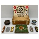 Misc. Vintage Collectible Lighters, Lucky Strike Tin and More