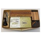Very Old Speedball Pen Drawing Set & Vintage Printing Set And More