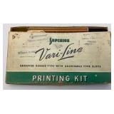 Very Old Speedball Pen Drawing Set & Vintage Printing Set And More