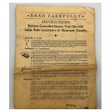 Vintage MARX Brand Stream Line Electrical Train (NEW YORK CENTRAL) in Original Box