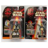 1998 STAR WARS "Episode 1" With Comm Tech Chip Action Figures (New Old Stock)
