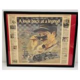 Collectible Dale Earnhardt Framed Items 19 1/2" x 25" And 23 1/4" x 29 1/4"