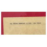 Collectible Dale Earnhardt Framed Items 19 1/2" x 25" And 23 1/4" x 29 1/4"