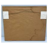 Collectible Dale Earnhardt And Dale Earnhardt Jr Framed Behind Glass Print 19" x 23 1/2"