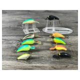 Lot of 10 Collectible Fishing Lures - see description for more info