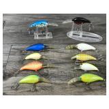 Lot of 10 Collectible Fishing Lures - see description for more info