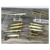 Lot of 9 Rapala Fishing Lures & 1 Weber Lure - see description for more info