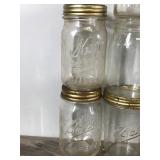 Lot of 17 Vintage Canning Jars - Ball & Kerr