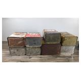 Lot of Vintage Gasoline Cans - Oil Cans and More