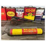 Lot of Vintage Gasoline Cans - Oil Cans and More