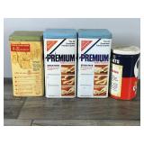 4 - Vintage Collectible Tins - 3 Nabisco Saltine Crackers & 1 Old Fashioned Quaker Oats