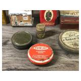 Large Lot of Collectible Vintage Tins - see description for more info
