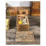 Lot of Vintage Wooden Boxes & Cigar Boxes  - see description for more info