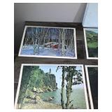 6 - Vintage Minnesota Placemats (Color Scenes of the Gopher State) - Permanent - Reversible - Washable