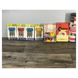 Lot of Vintage Games - Darts in Original Packages, The Game of Cootie & Block Craft Construction Blocks