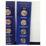 3 - Cards of One Dollar Presidential Coins  - 12 Coins Total