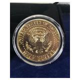 MN Vikings ADRIAN PETERSON Kennedy Half Dollar Gold Plated US Coin - Uncirculated - COA