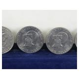 5 - Eisenhower One Dollar Coins - see description for more info