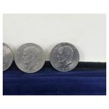 5 - Eisenhower One Dollar Coins - see description for more info