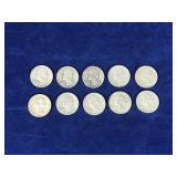 10 - Washington Silver Quarters - see description for more info