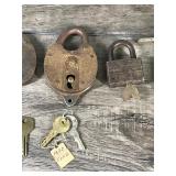 Lot of Vintage Locks & Keys - Yale - Master Lock - Reese and More
