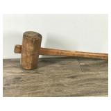 Large Wooden Vintage Mallet