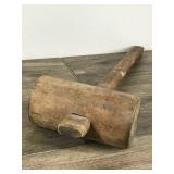 Large Wooden Vintage Mallet