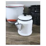 Lot of Enamel Ware and More