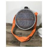 Vintage Mirror Oasis Metal Blanket Canteen, Official Trail Mess Kit, Powder Flask