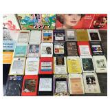Lot of Collectible Music Vinyl Records & 8 Track Tapes - Mary Poppins - Lawrence Welk - Johnny Cash - Jerry Butler and More