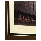 Signed, Framed & Numbered Les C. Kouba Print - “Darkhouse Spearing” - 1476/3000 AWAG