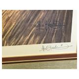 Framed, Signed & Numbered Les C. Kouba Print - “Sharptails at Harvest Time” - 371/2000 AWAG