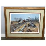 Framed, Signed & Numbered Les C. Kouba Print - “Leavin Shelter” - 4709/5000 AWAG