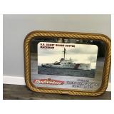 Collectible Budweiser Mirror - U.S. Coast Guard Cutter Mackinaw Budweiser Presents Great Ships of the Great Lakes