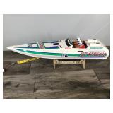 Vintage Kyosho Jet Stream 800 Radio Control Jet Boat with Accessories