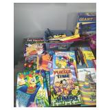 Lot of Kids Items - Puzzles - Kids Books - Coloring Books - Drawing Paper - Markers - Crayons and More