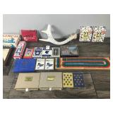 Cribbage Boards - Cards - Dice Box - 77 Ways to Play Tenzi - Dominoes - Parker Brothers Flinch - Rook - Hearts