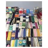 Vintage Yarn - Ribbon - Sewing Tools - Sewing Plastic Basket - Stained Glass - Quilting Book and More