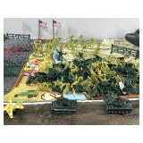 Lot of Military Toys - Army Soldiers Figurines - Large C-130 - Military Jets, Trucks, Helicopters, Battlefield Play Mar and More