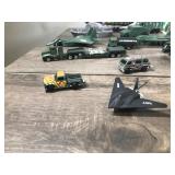 Lot of Military Toys - Army Soldiers Figurines - Large C-130 - Military Jets, Trucks, Helicopters, Battlefield Play Mar and More